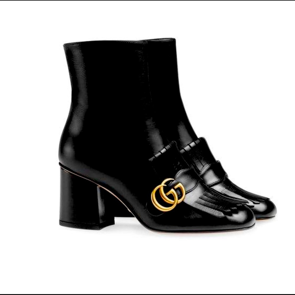 Gucci Fringe Leather Bootie